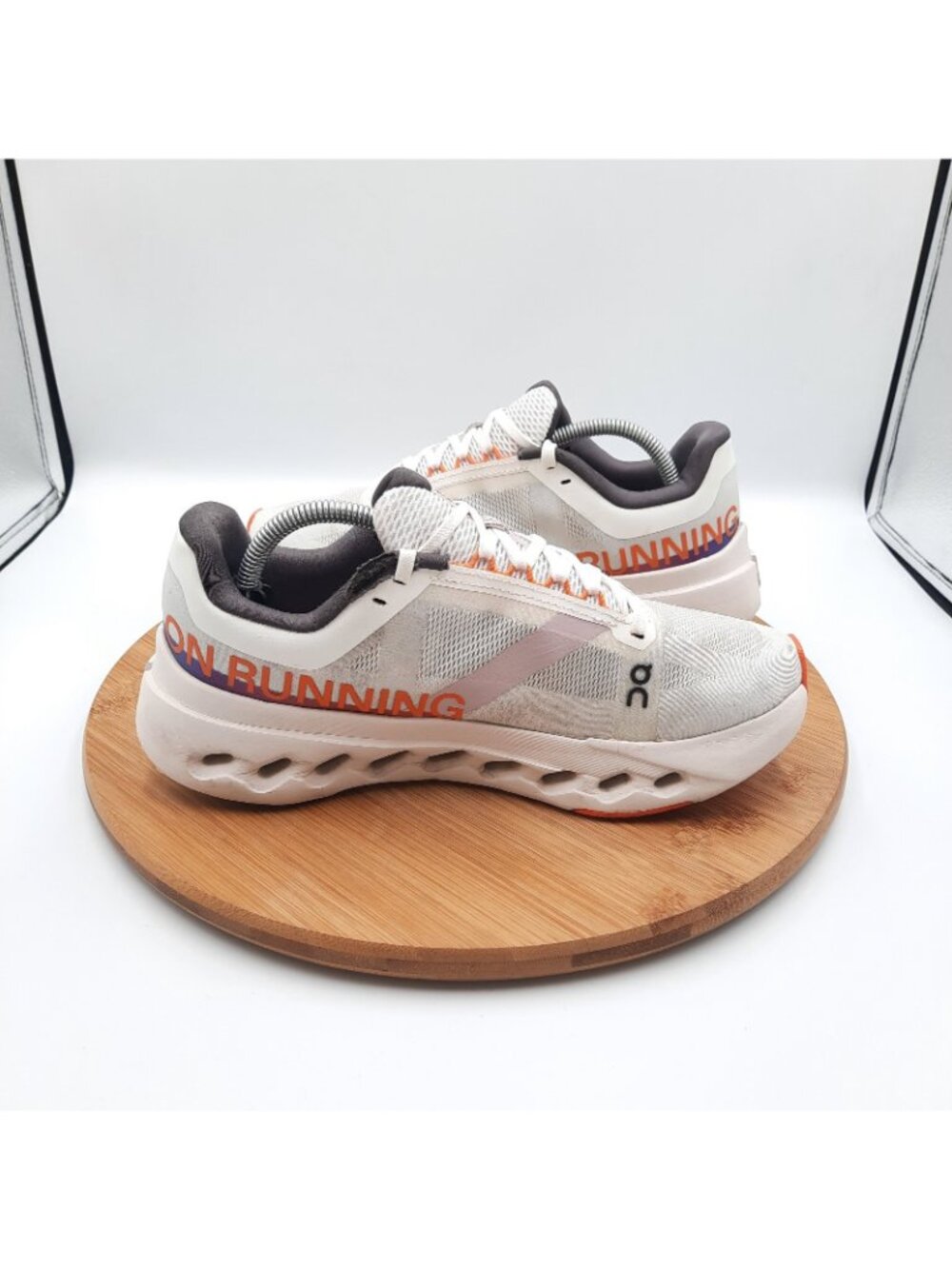 On Cloud Cloudsurfer Next Womens 6.5 Shoes White Flame Athletic Running Sneakers - Picture 5 of 12
